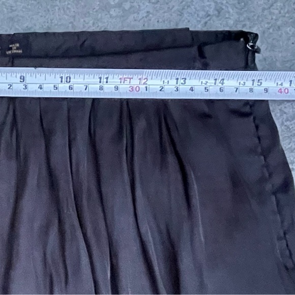 Zara Black Wide-Leg Pants palazzo crinkle long size small - Picture 6 of 8